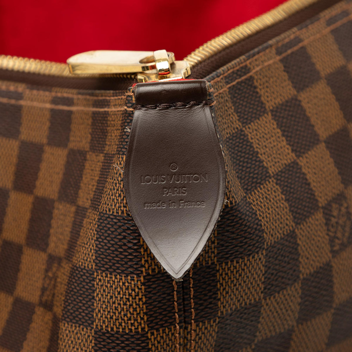 Louis Vuitton Damier Ebene Saleya MM Tote Bag - Brown