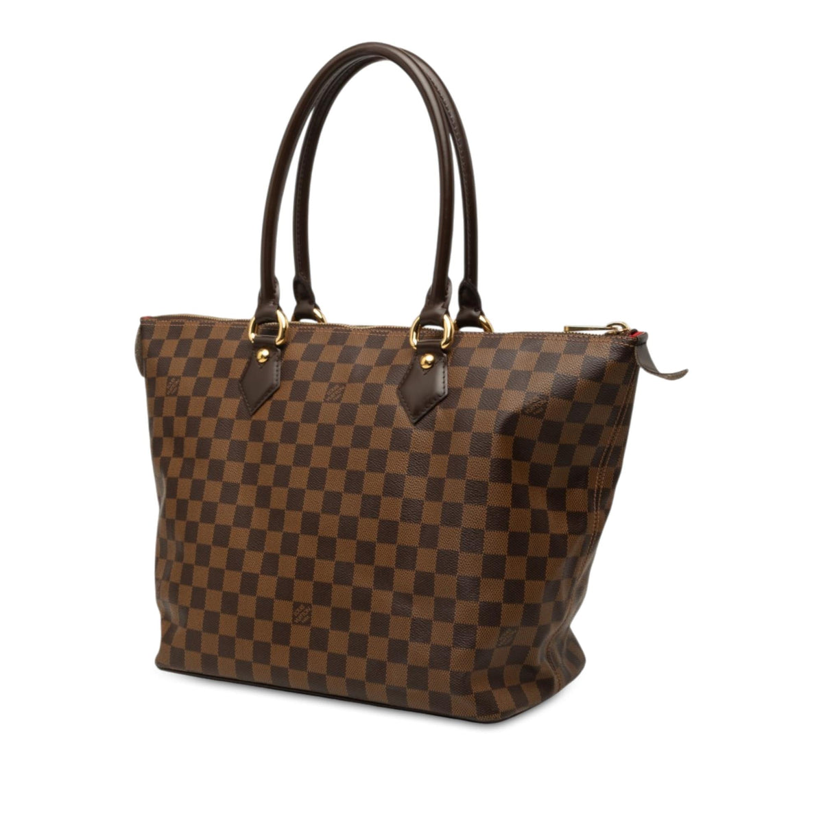 Louis Vuitton Damier Ebene Saleya MM Tote Bag - Brown