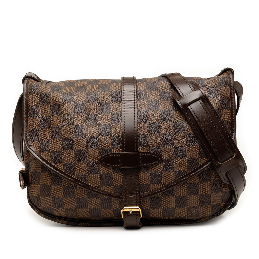 Louis Vuitton Damier Ebene Saumur 30 Crossbody Bag - Brown