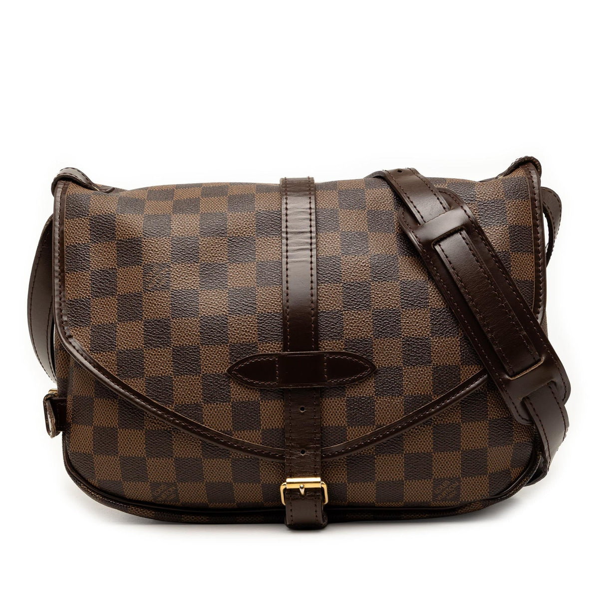 Louis Vuitton Damier Ebene Saumur 30 Crossbody Bag - Brown