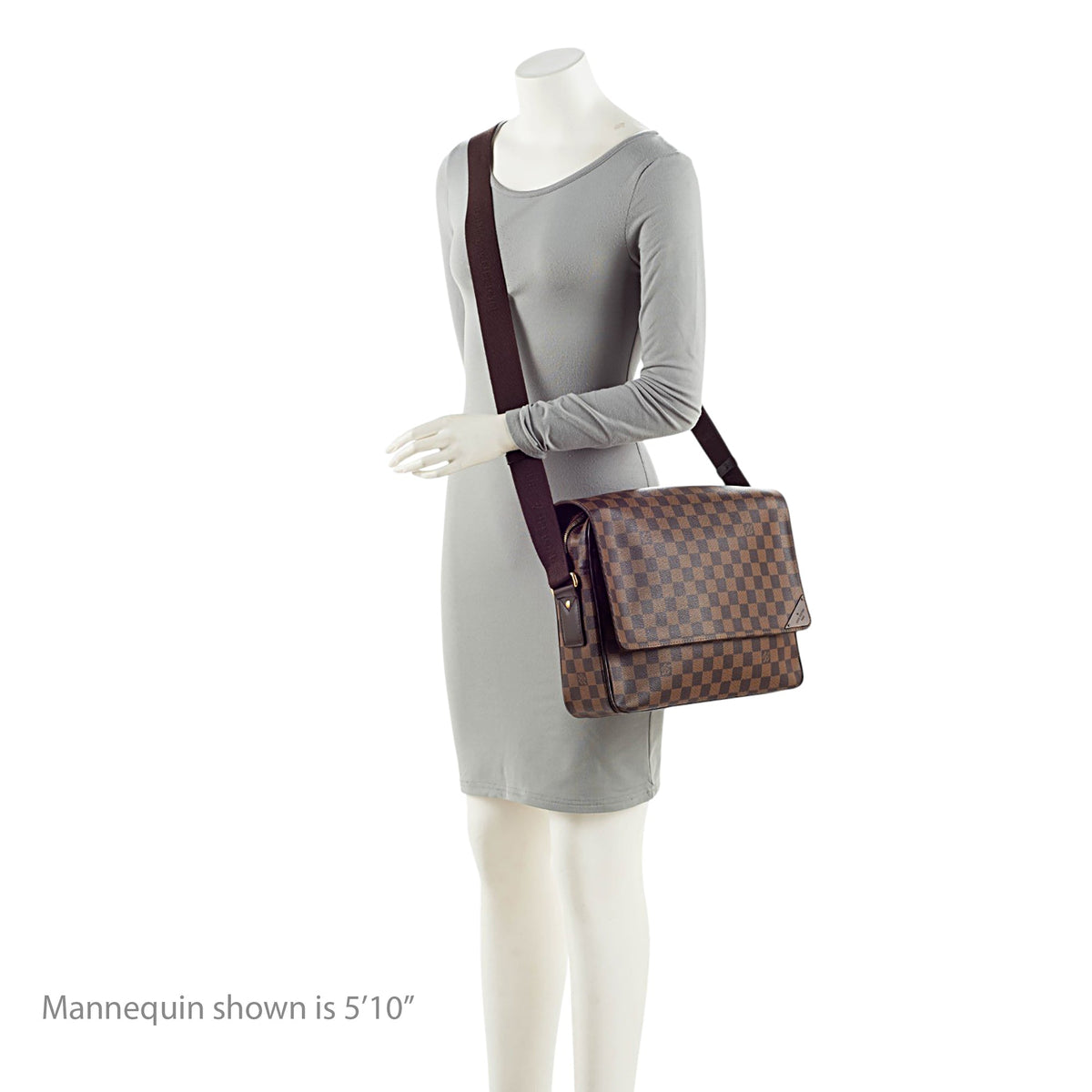 Louis Vuitton Damier Ebene Shelton MM Messenger - Brown