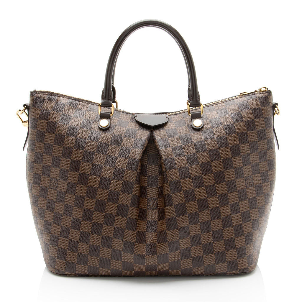 Louis Vuitton Damier Ebene Siena GM Satchel - Brown