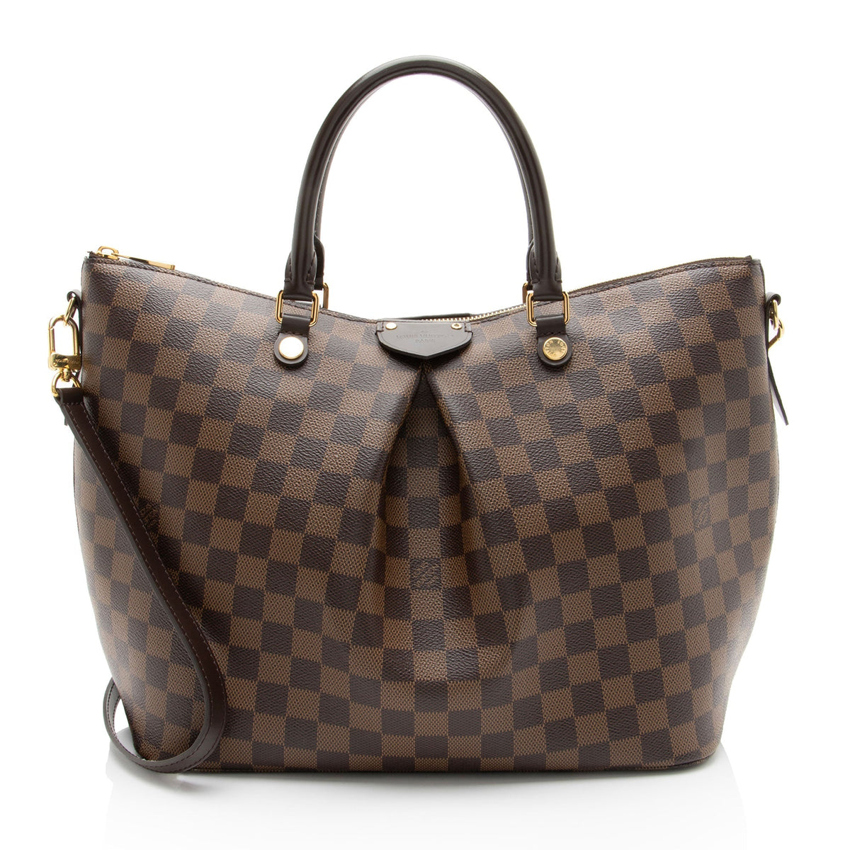Louis Vuitton Damier Ebene Siena GM Satchel - Brown