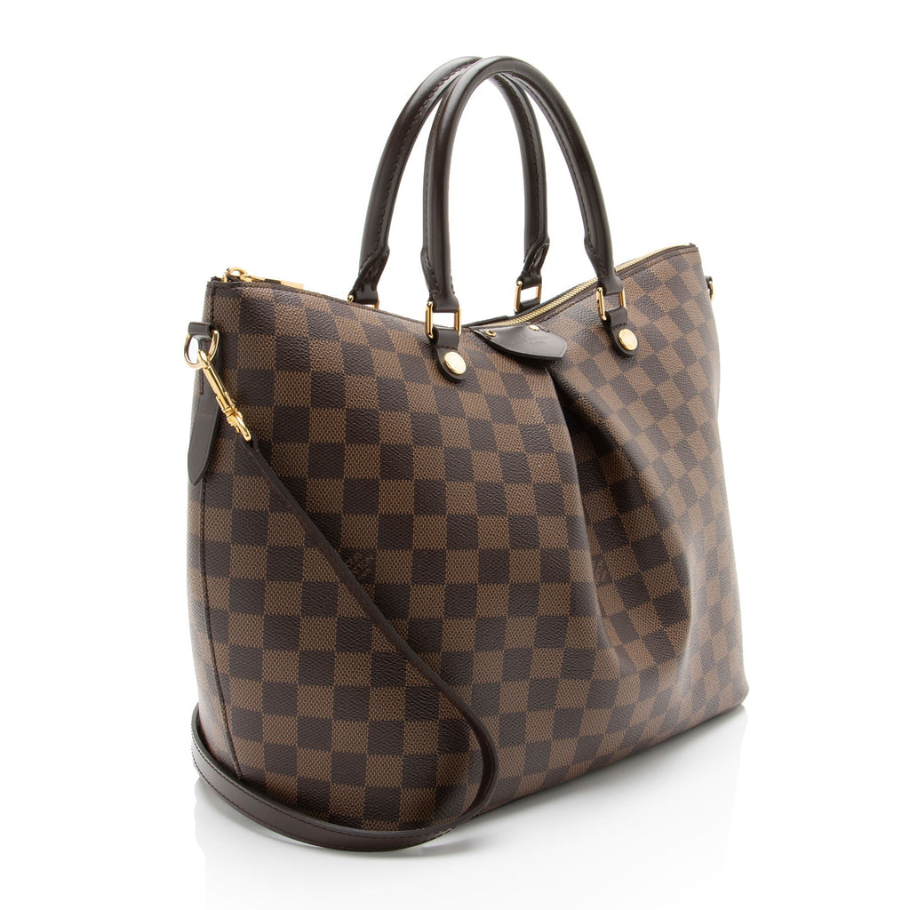 Louis Vuitton Damier Ebene Siena GM Satchel - Brown