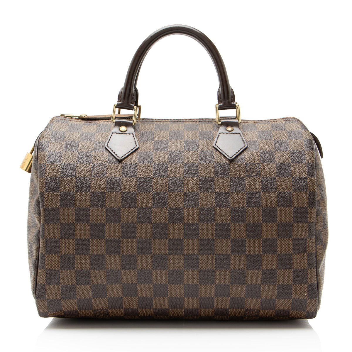 Louis Vuitton Damier Ebene Speedy 30 Satchel - Brown