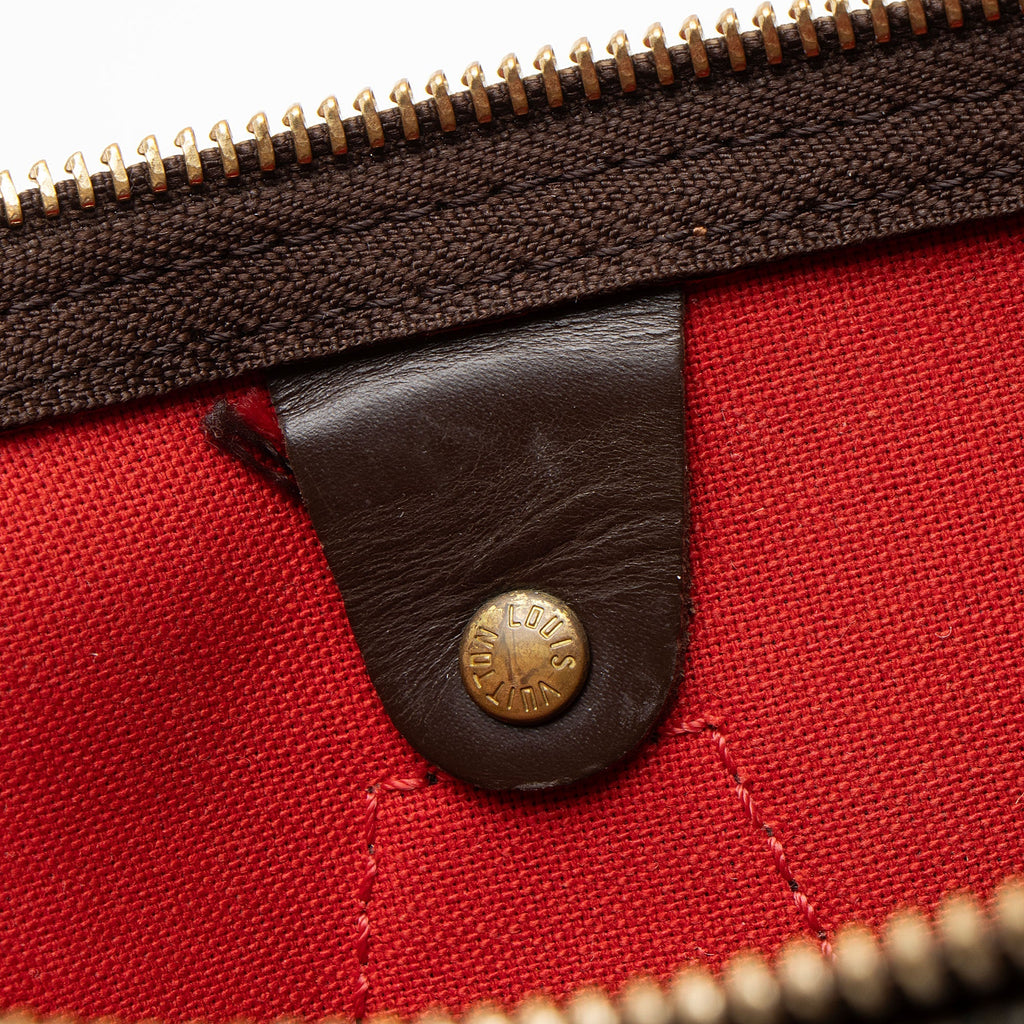 Louis Vuitton Damier Ebene Speedy 30 Satchel - Brown