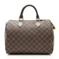 Louis Vuitton Damier Ebene Speedy 30 Satchel - Brown