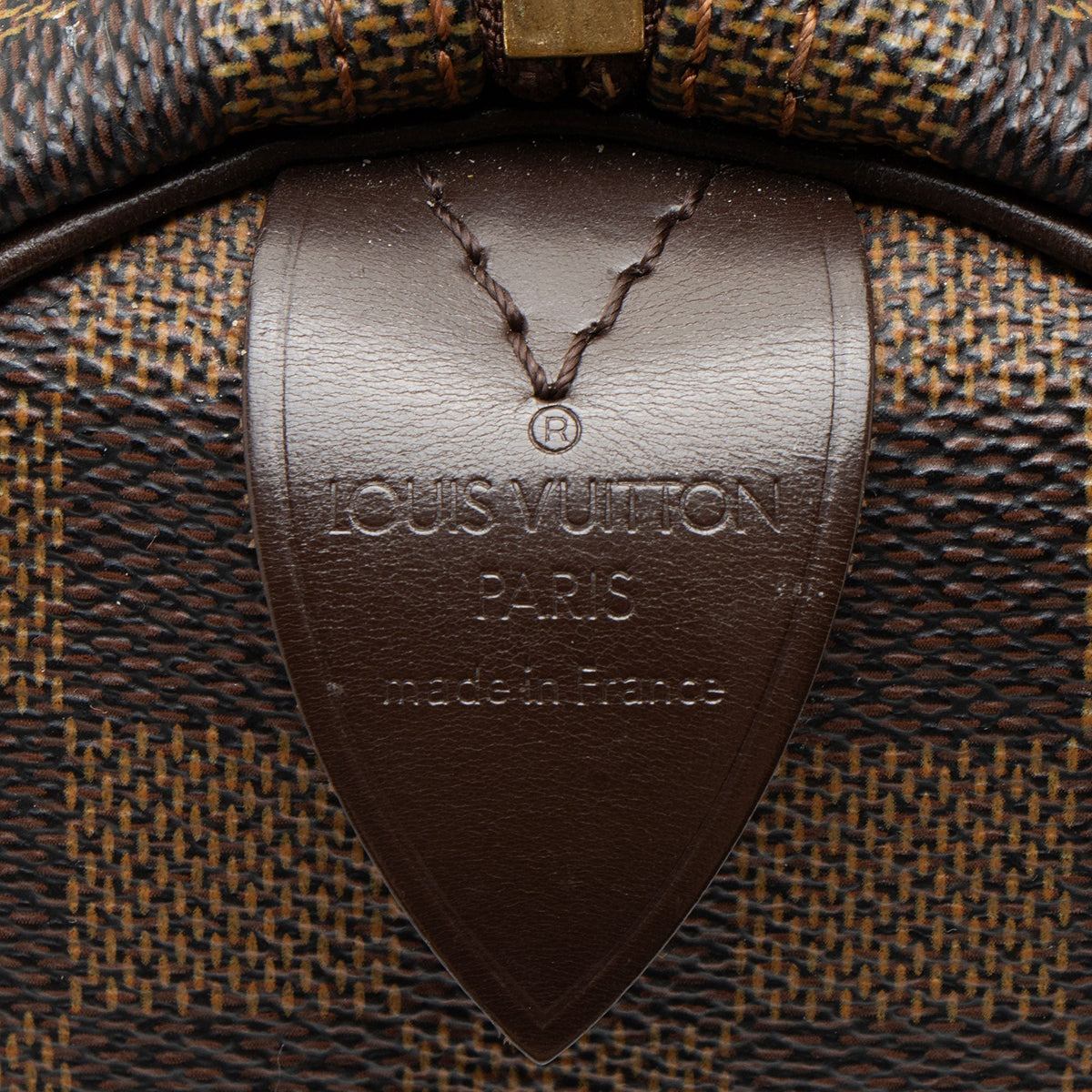 Louis Vuitton Damier Ebene Speedy 30 Satchel - Brown