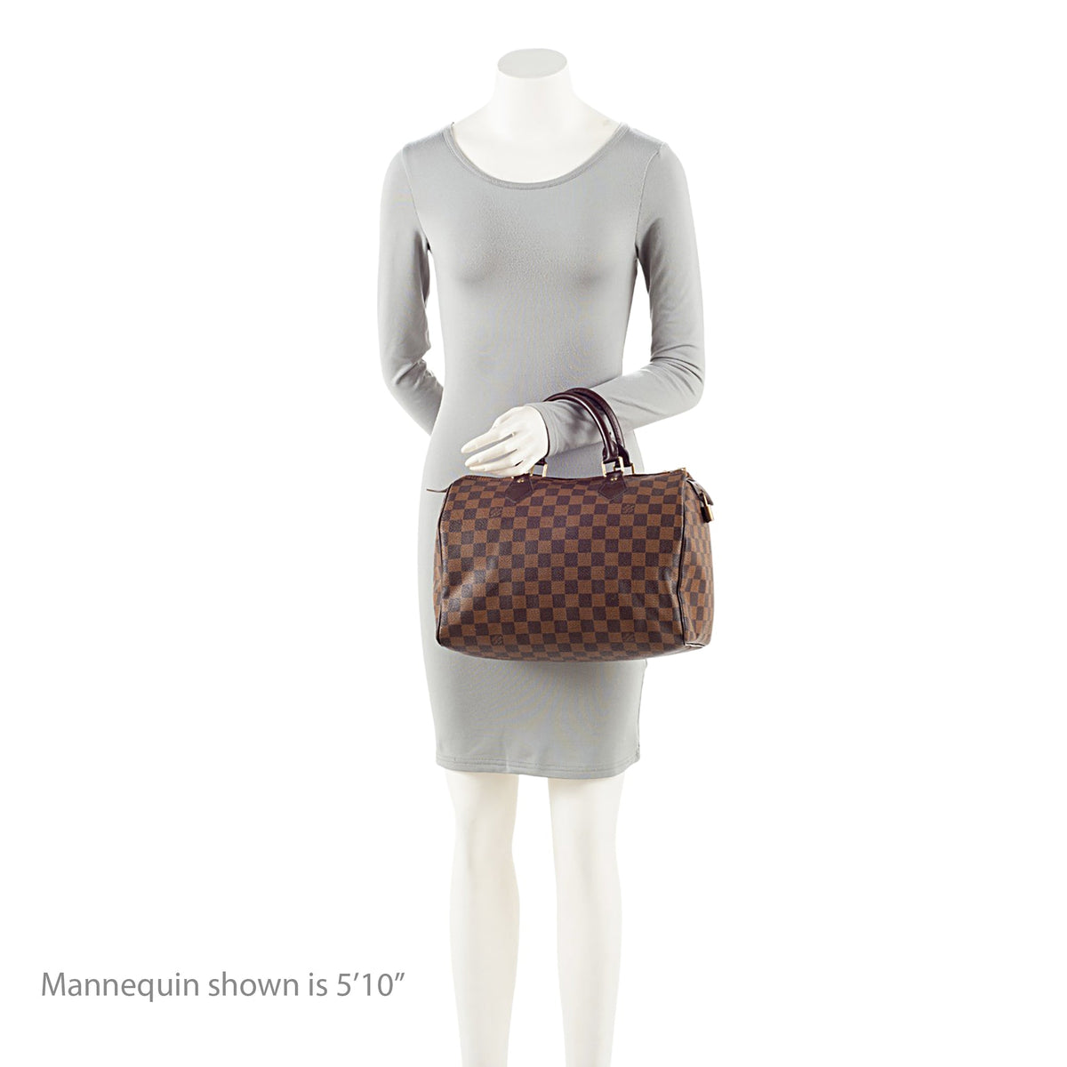 Louis Vuitton Damier Ebene Speedy 30 Satchel - Brown