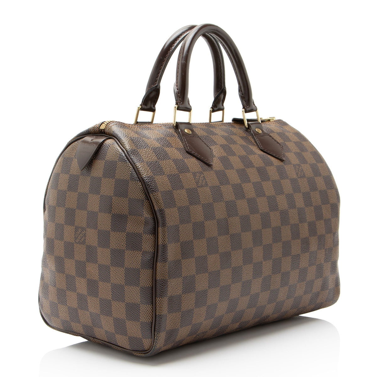 Louis Vuitton Damier Ebene Speedy 30 Satchel - Brown