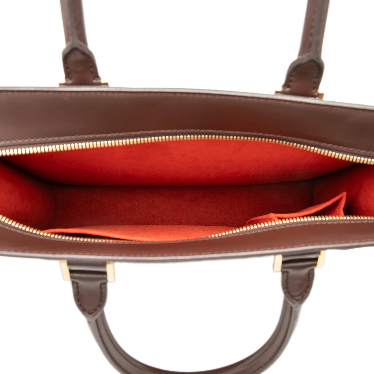Louis Vuitton Damier Ebene Venice Sac Plat GM Tote Bag - Brown