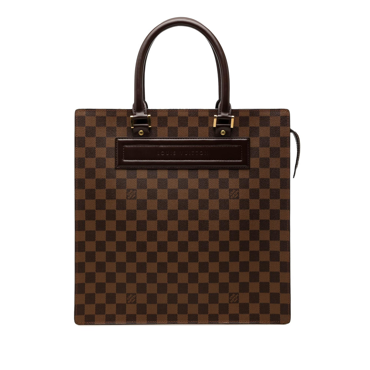 Louis Vuitton Damier Ebene Venice Sac Plat GM Tote Bag - Brown