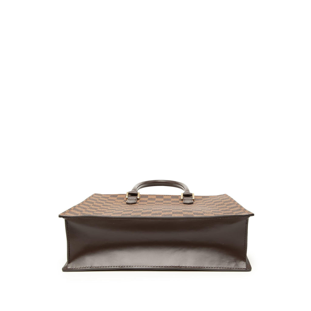 Louis Vuitton Damier Ebene Venice Sac Plat Tote Bag - Brown