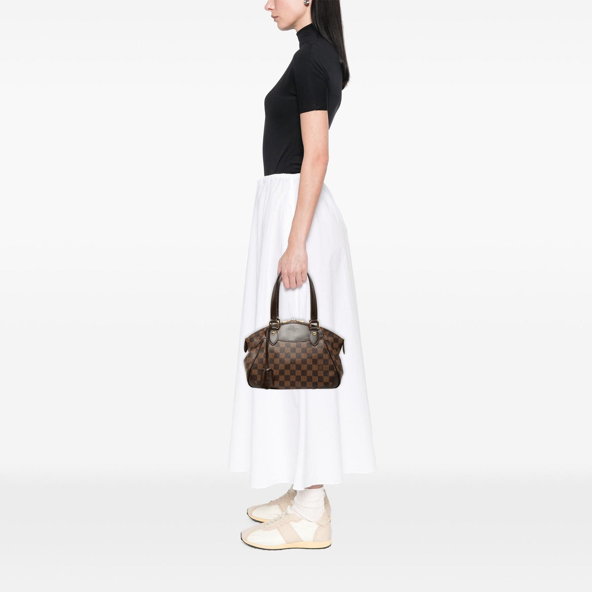 Louis Vuitton Damier Ebene Verona PM Satchel - Brown