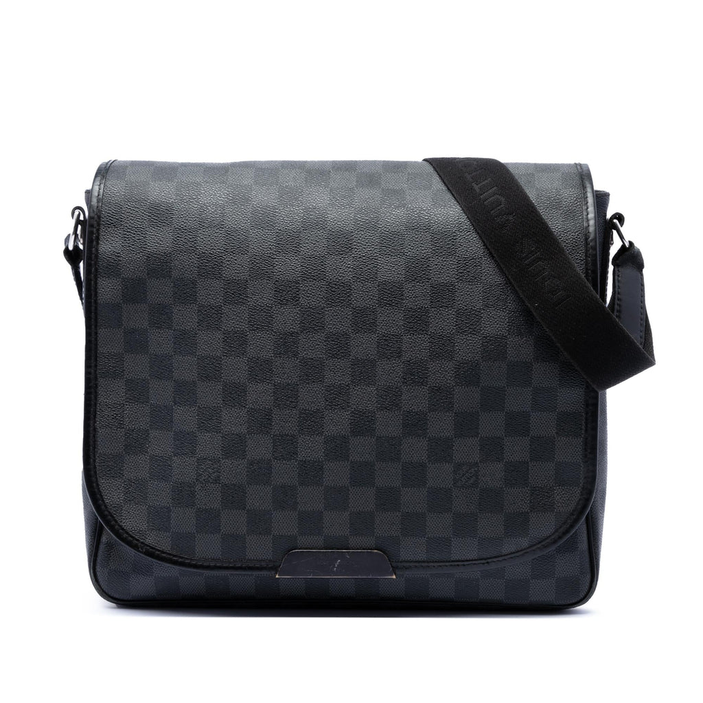 Louis Vuitton Damier Graphite Daniel MM Crossbody Bag - Black