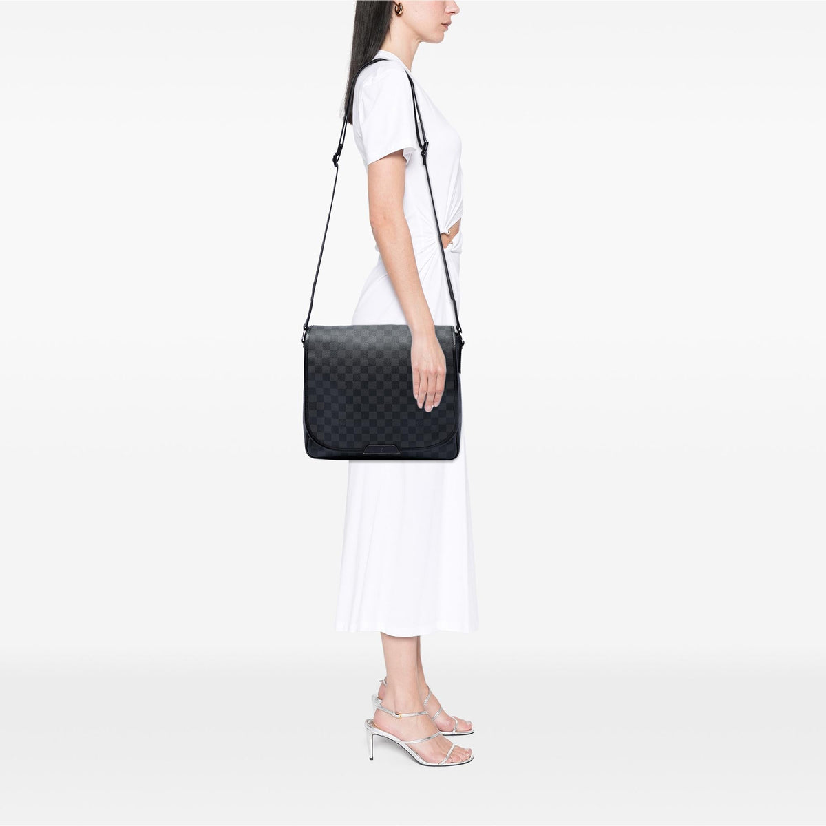 Louis Vuitton Damier Graphite Daniel MM Crossbody Bag - Black