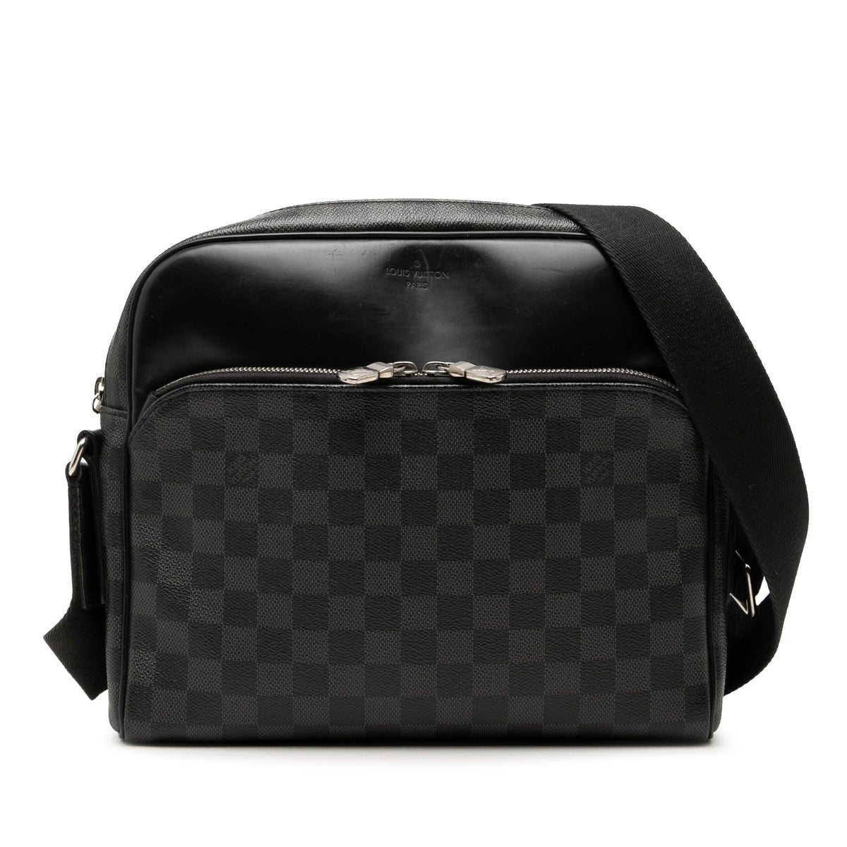 Louis Vuitton Damier Graphite Dayton Reporter MM Crossbody Bag - Black