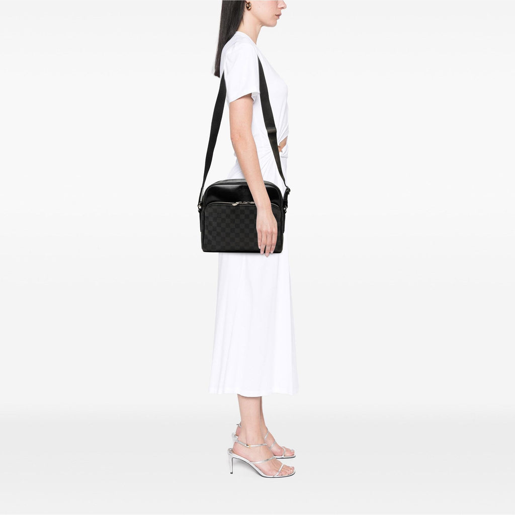 Louis Vuitton Damier Graphite Dayton Reporter MM Crossbody Bag - Black