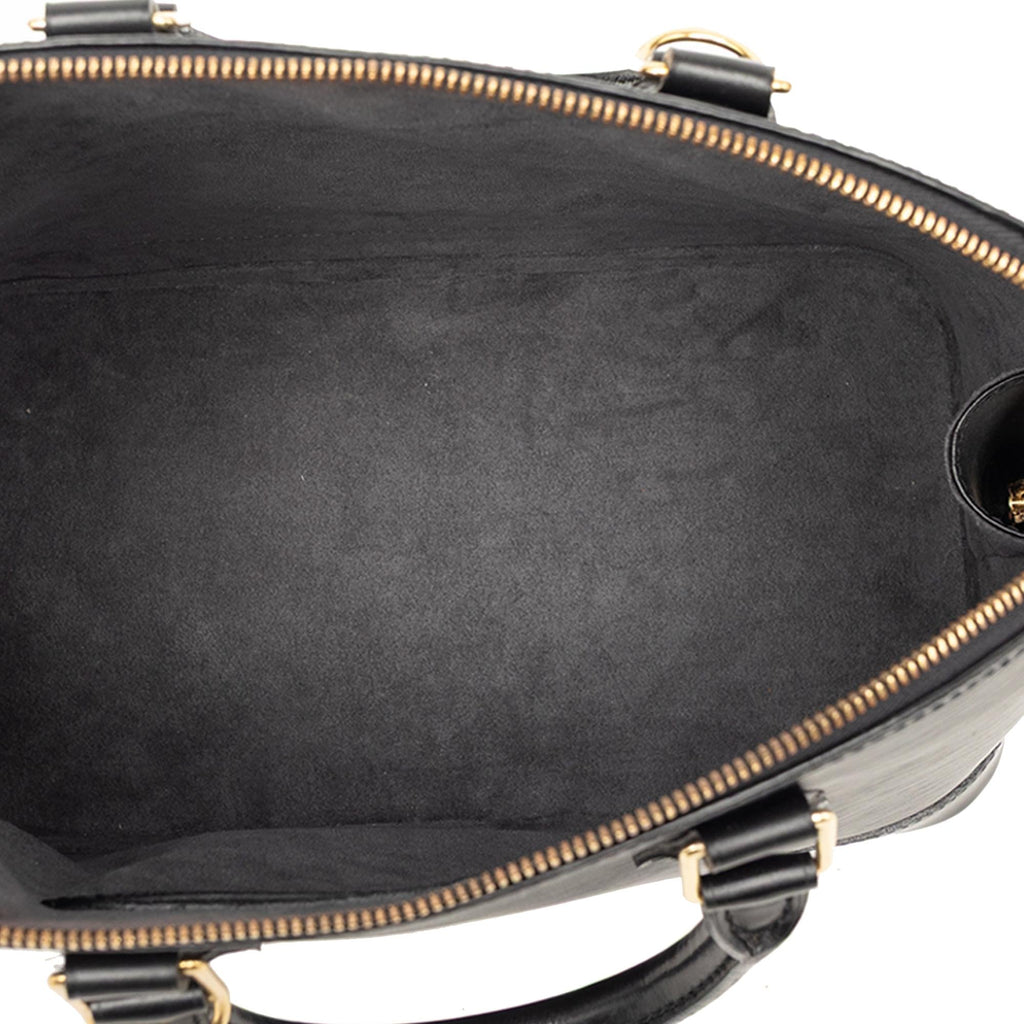Louis Vuitton Epi Alma PM Satchel - Black