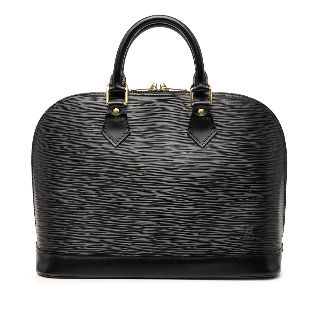 Louis Vuitton Epi Alma PM Satchel - Black