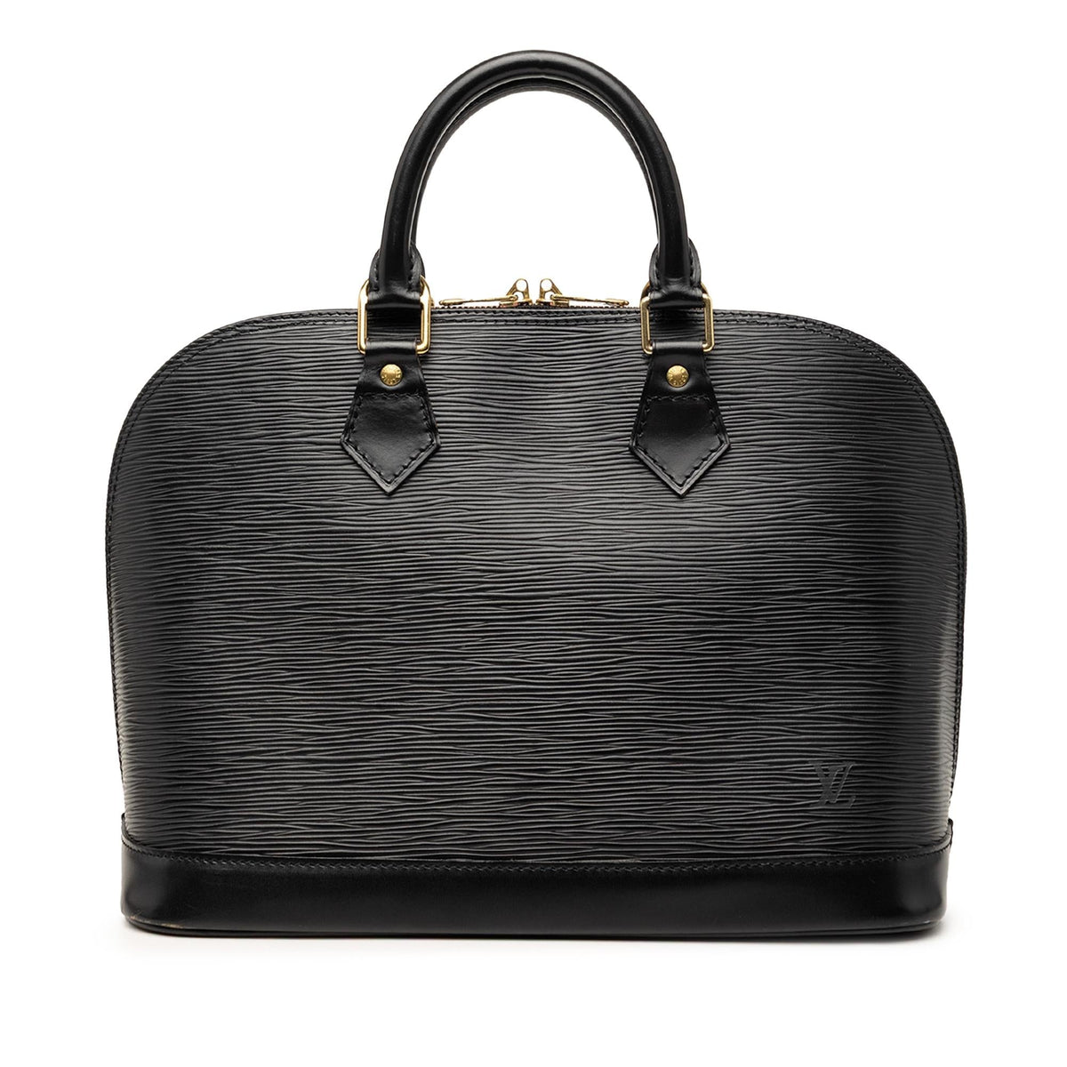 Louis Vuitton Epi Alma PM Satchel - Black