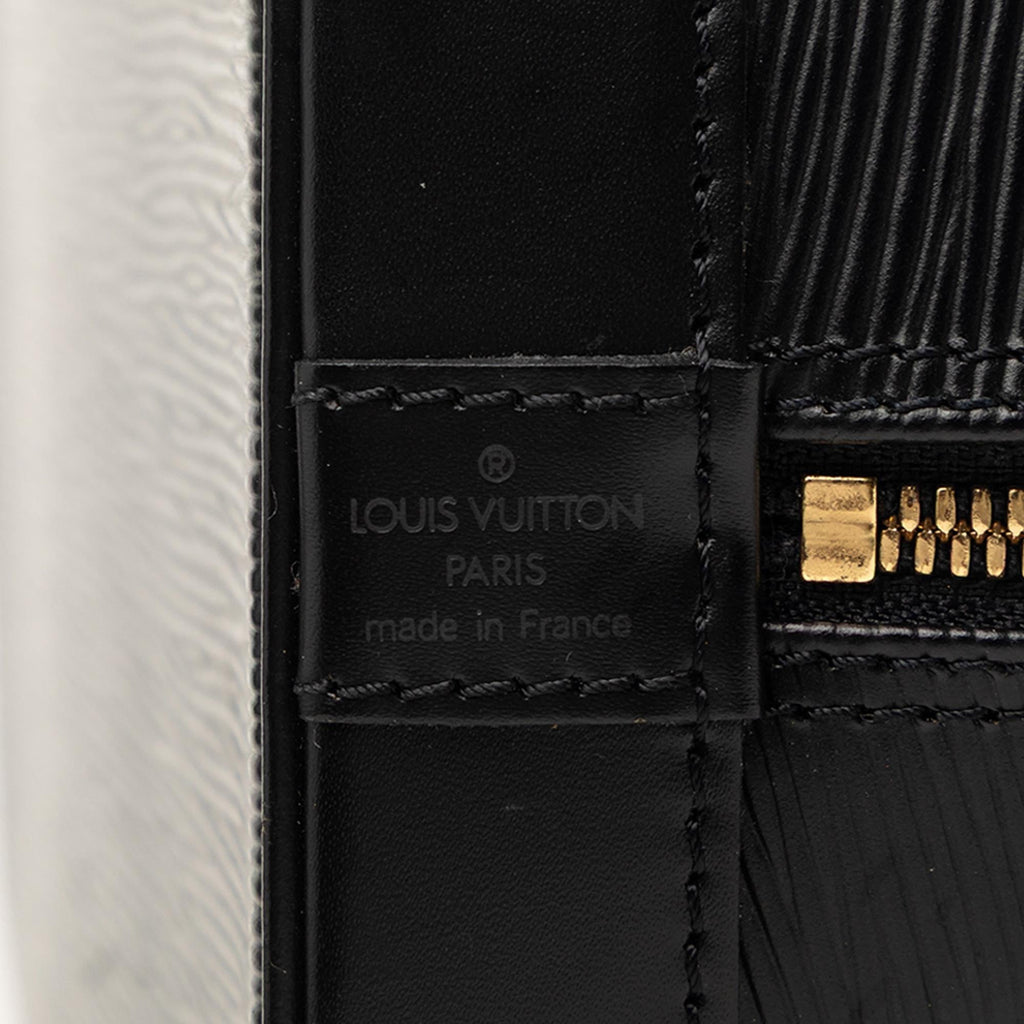 Louis Vuitton Epi Alma PM Satchel - Black