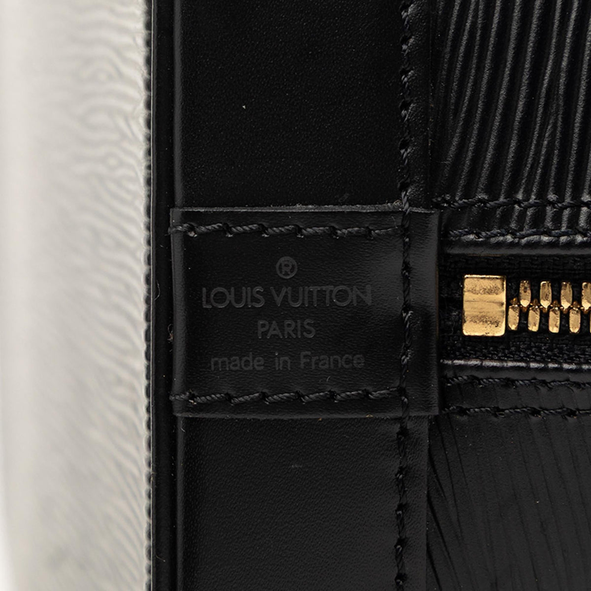 Louis Vuitton Epi Alma PM Satchel - Black