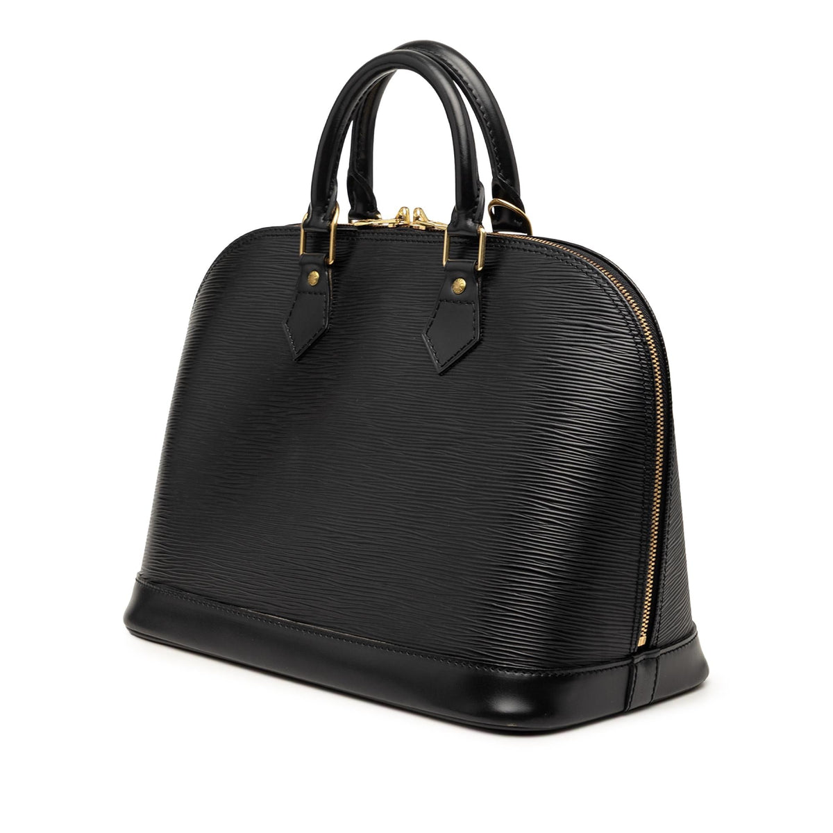 Louis Vuitton Epi Alma PM Satchel - Black