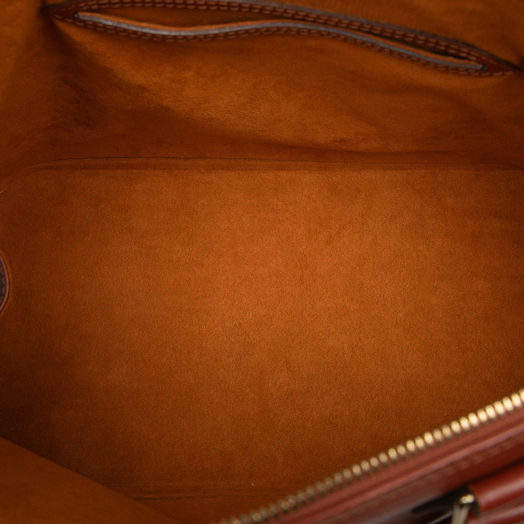 Louis Vuitton Epi Alma PM Satchel - Brown