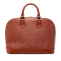 Louis Vuitton Epi Alma PM Satchel - Brown