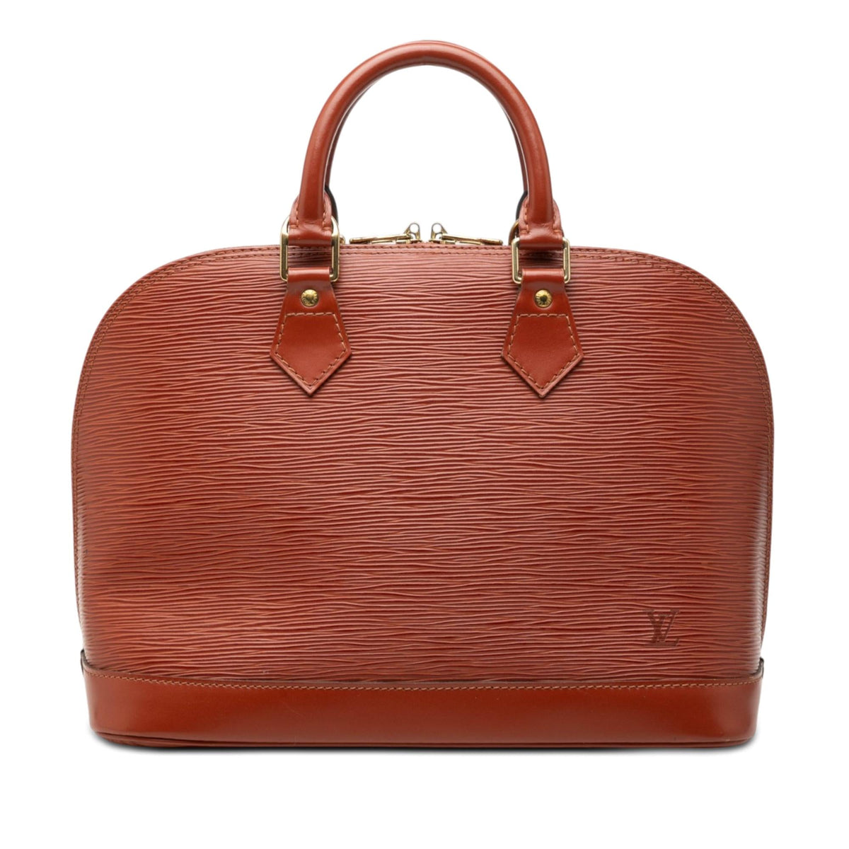 Louis Vuitton Epi Alma PM Satchel - Brown