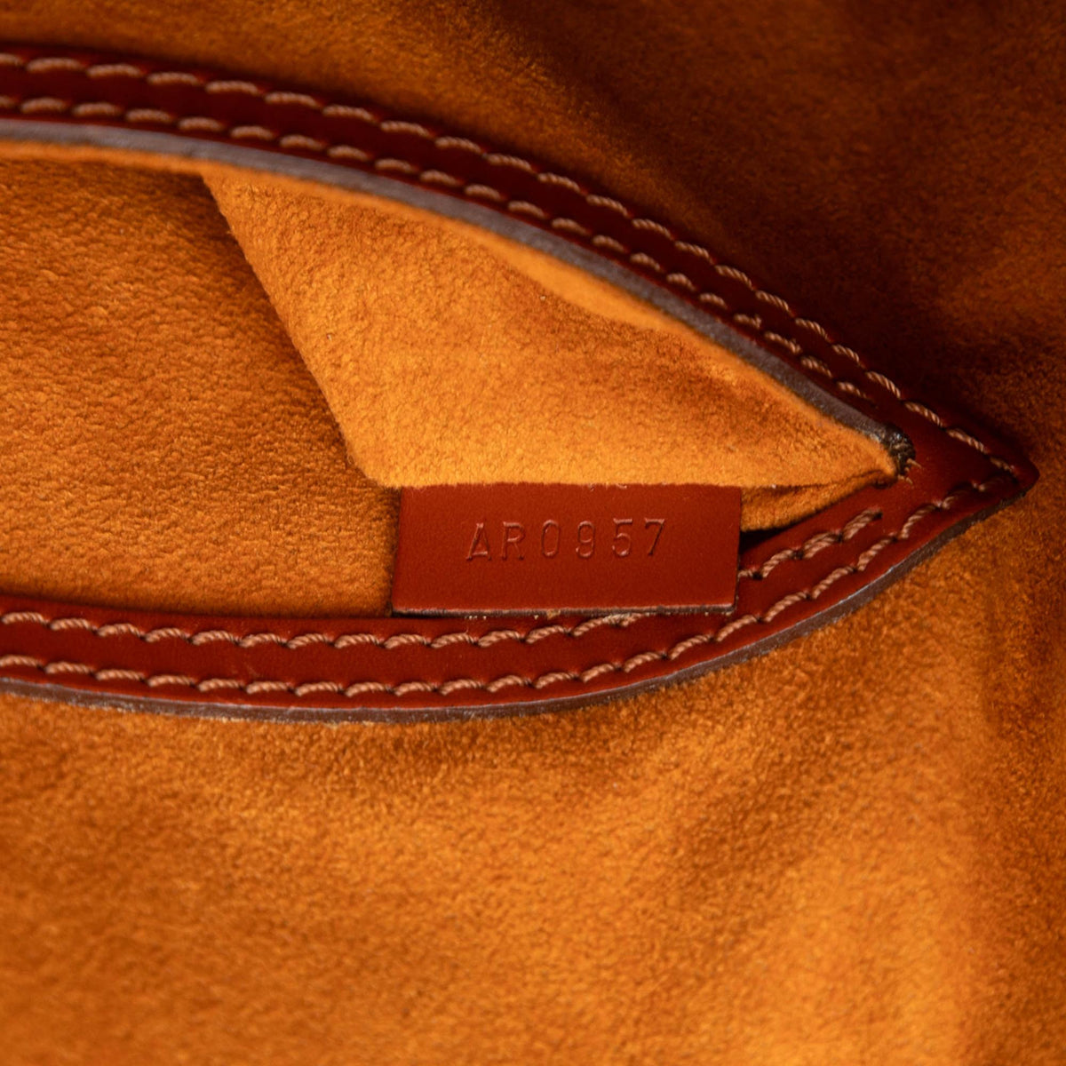 Louis Vuitton Epi Alma PM Satchel - Brown