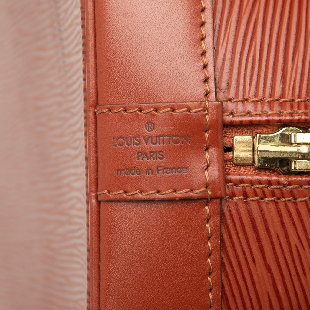 Louis Vuitton Epi Alma PM Satchel - Brown
