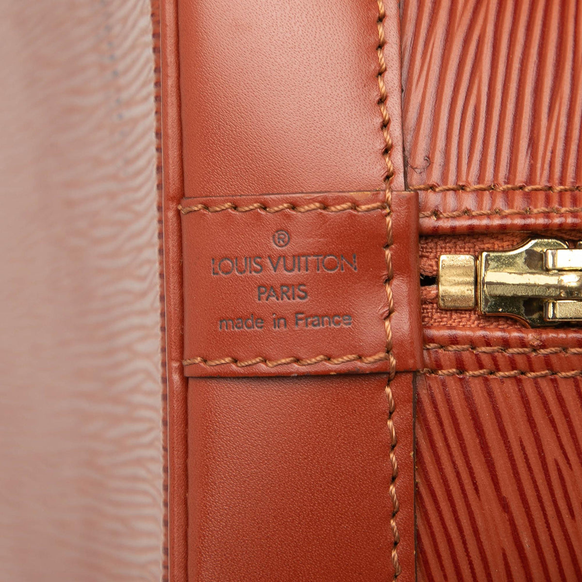 Louis Vuitton Epi Alma PM Satchel - Brown