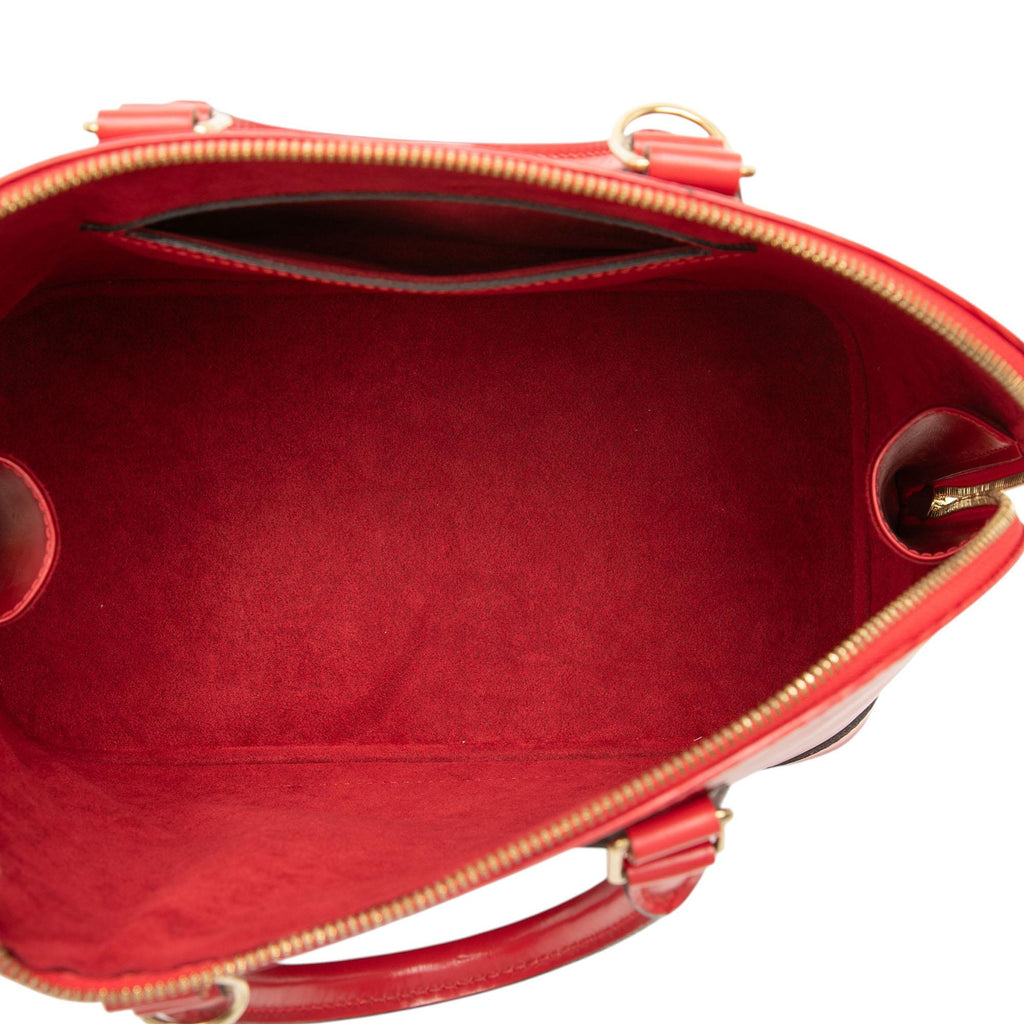 Louis Vuitton Epi Alma PM Satchel - Red