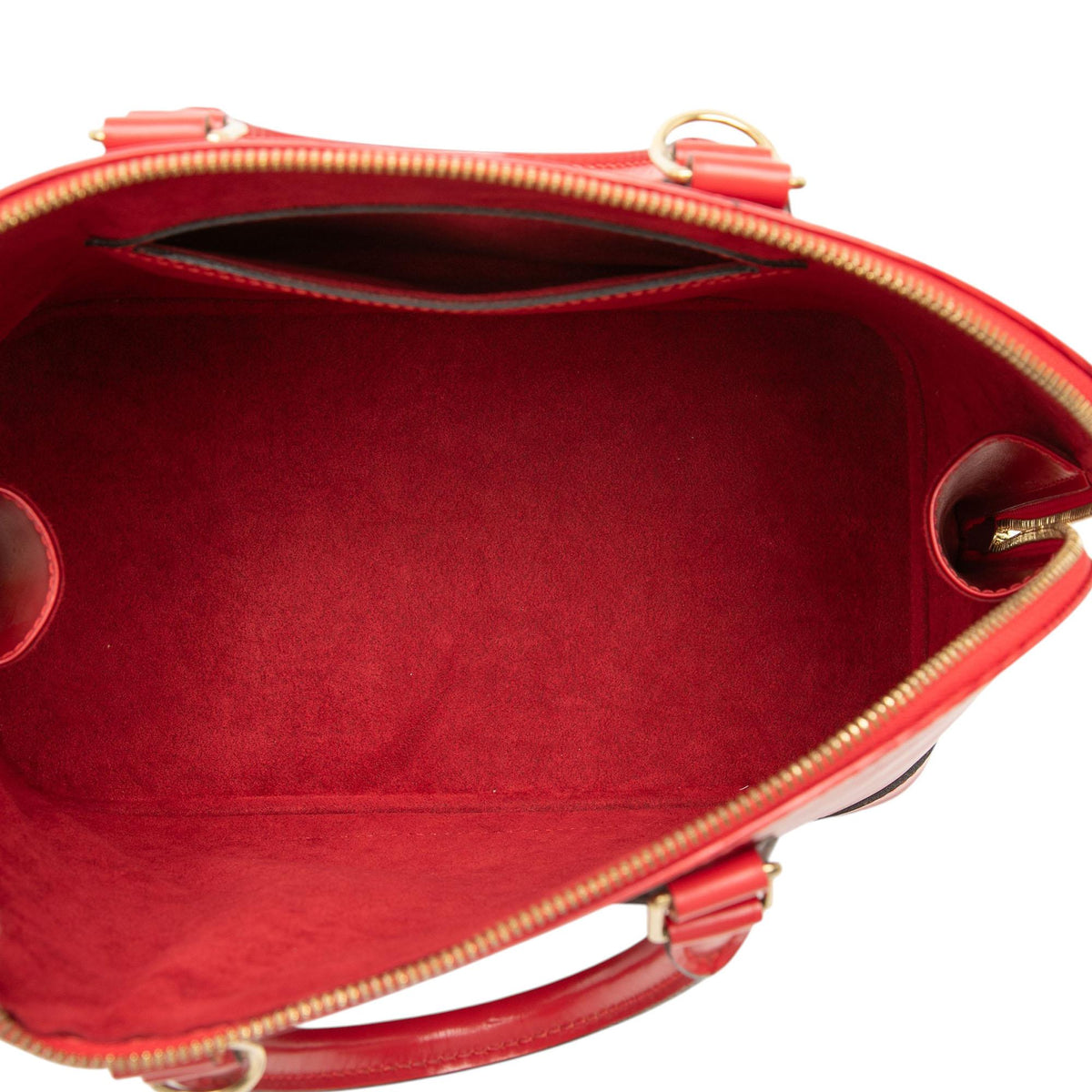Louis Vuitton Epi Alma PM Satchel - Red