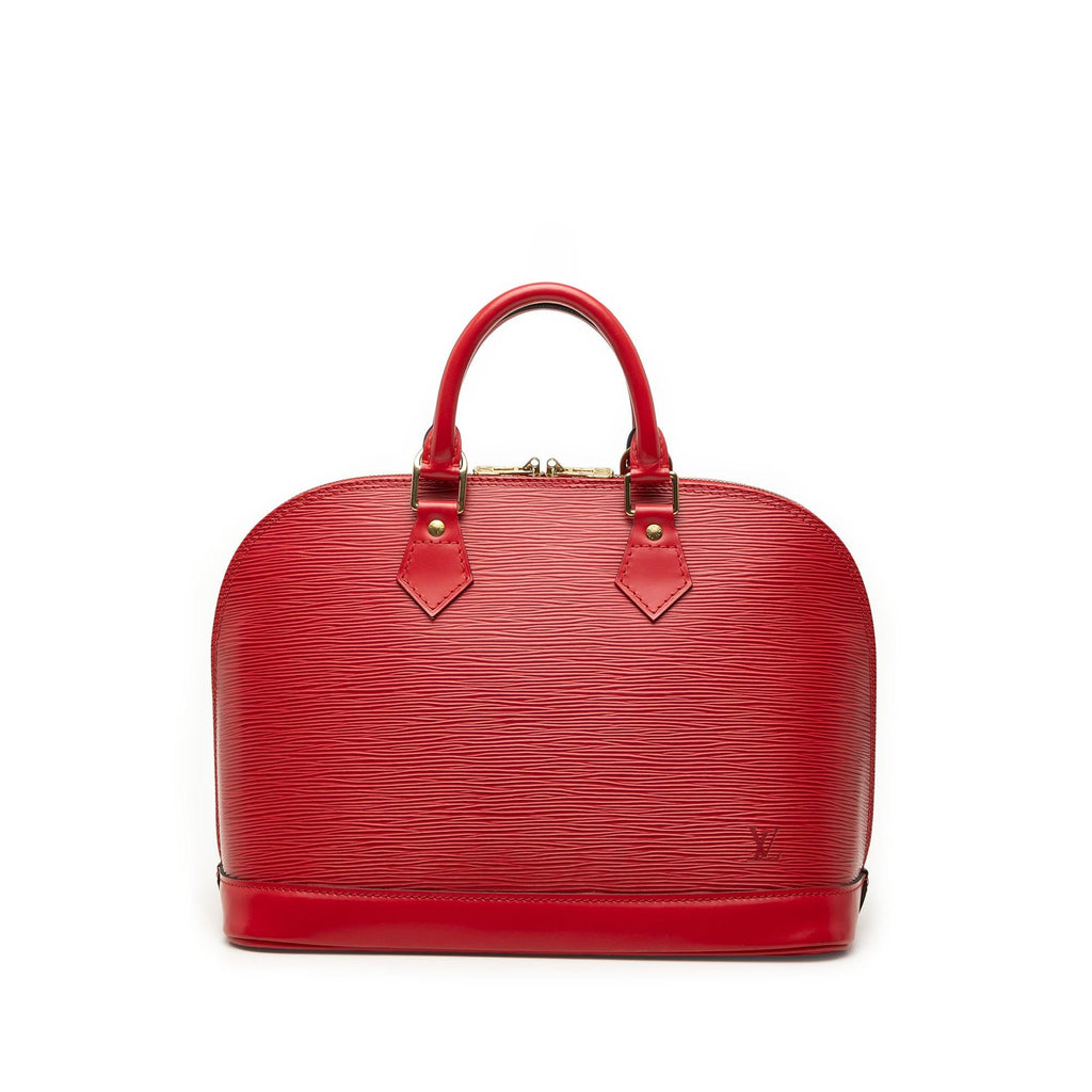 Louis Vuitton Epi Alma PM Satchel - Red