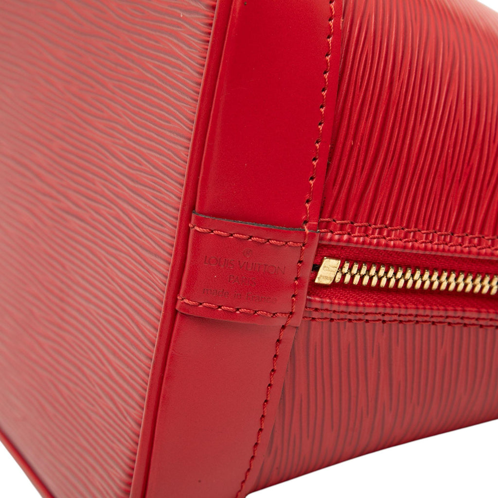 Louis Vuitton Epi Alma PM Satchel - Red