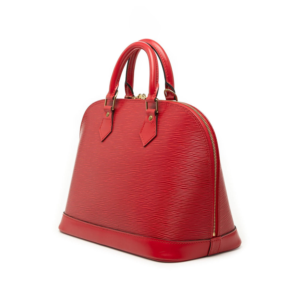 Louis Vuitton Epi Alma PM Satchel - Red
