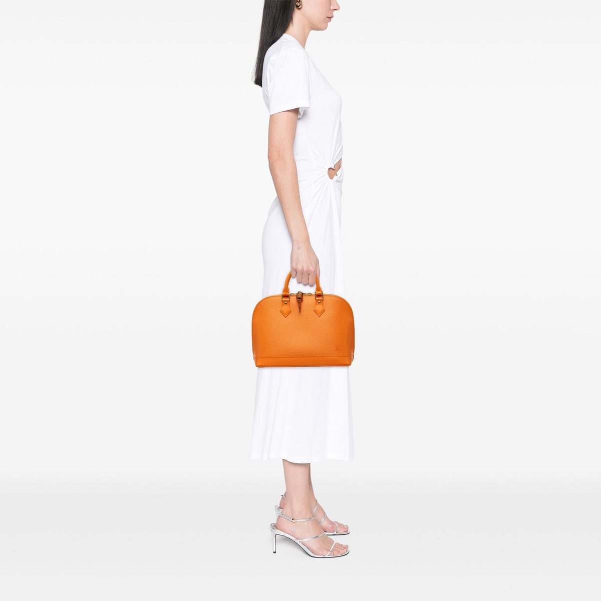 Louis Vuitton Epi Alma PM Satchel - Orange