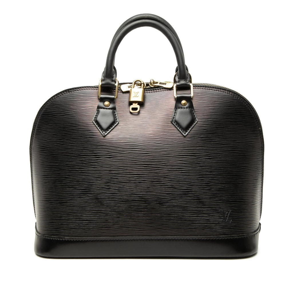 Louis Vuitton Epi Alma PM Satchel - Black