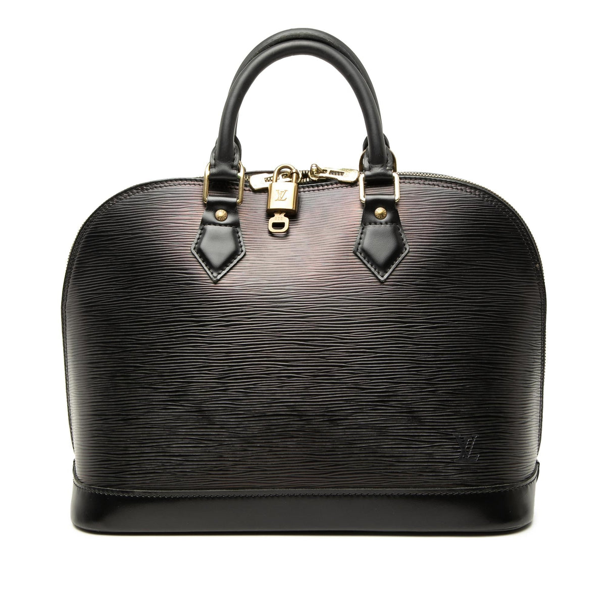 Louis Vuitton Epi Alma PM Satchel - Black