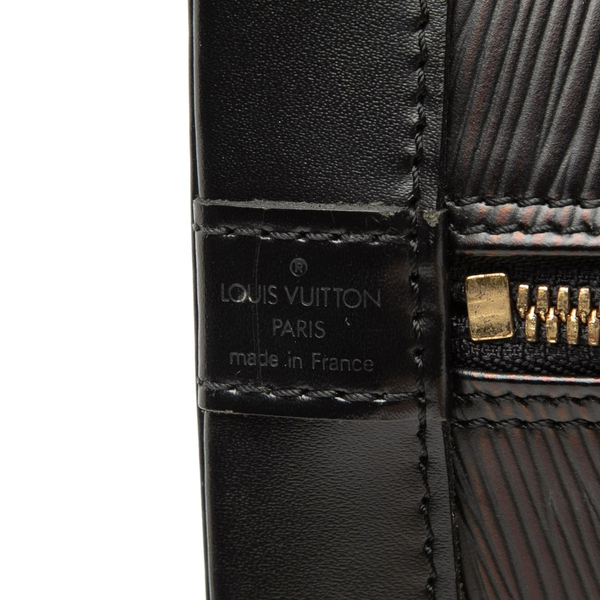 Louis Vuitton Epi Alma PM Satchel - Black