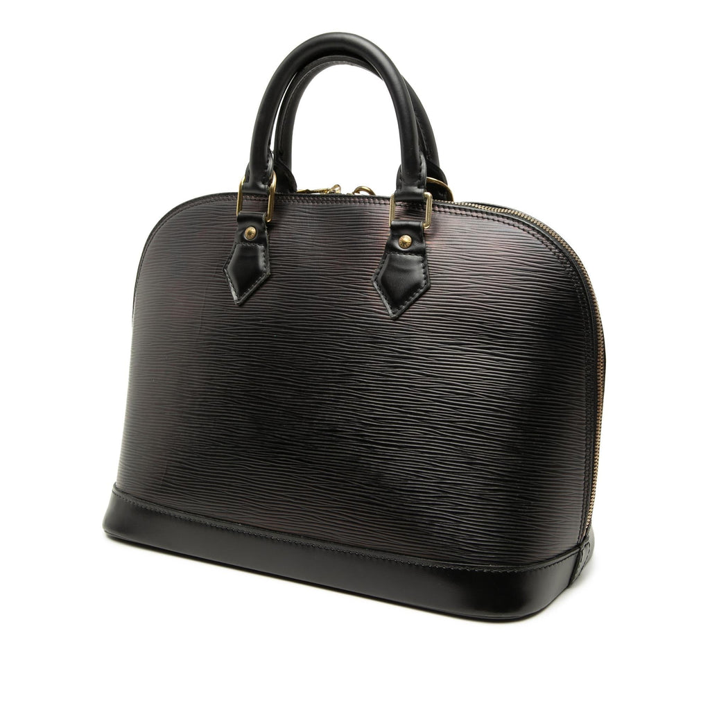 Louis Vuitton Epi Alma PM Satchel - Black