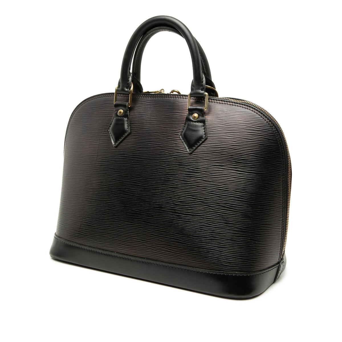 Louis Vuitton Epi Alma PM Satchel - Black