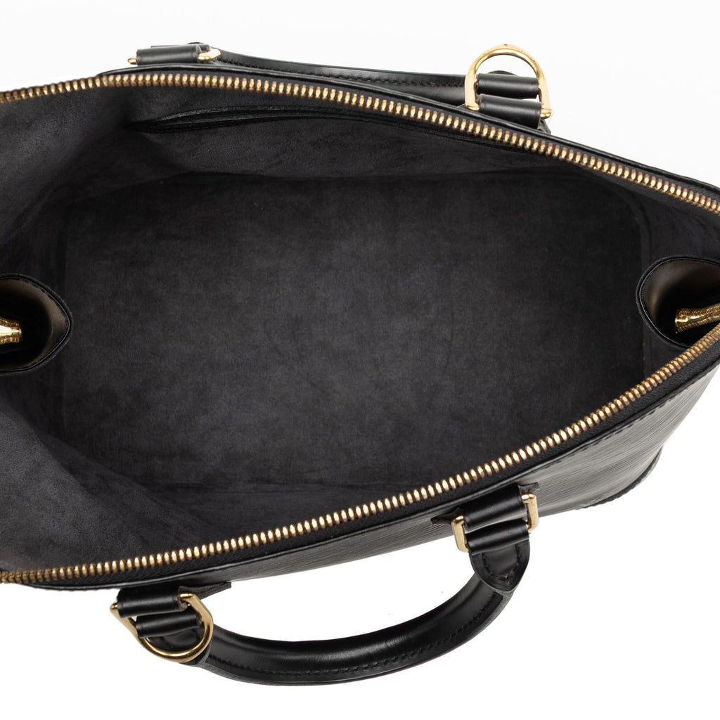 Louis Vuitton Epi Alma PM Satchel - Black