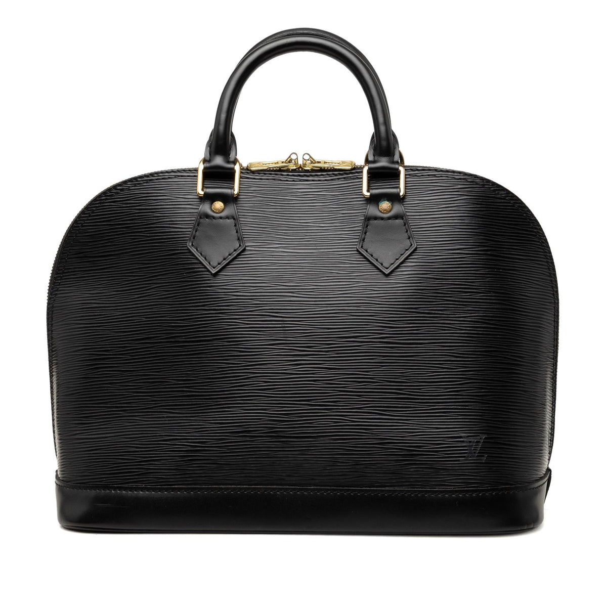 Louis Vuitton Epi Alma PM Satchel - Black