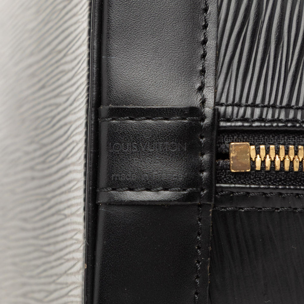 Louis Vuitton Epi Alma PM Satchel - Black
