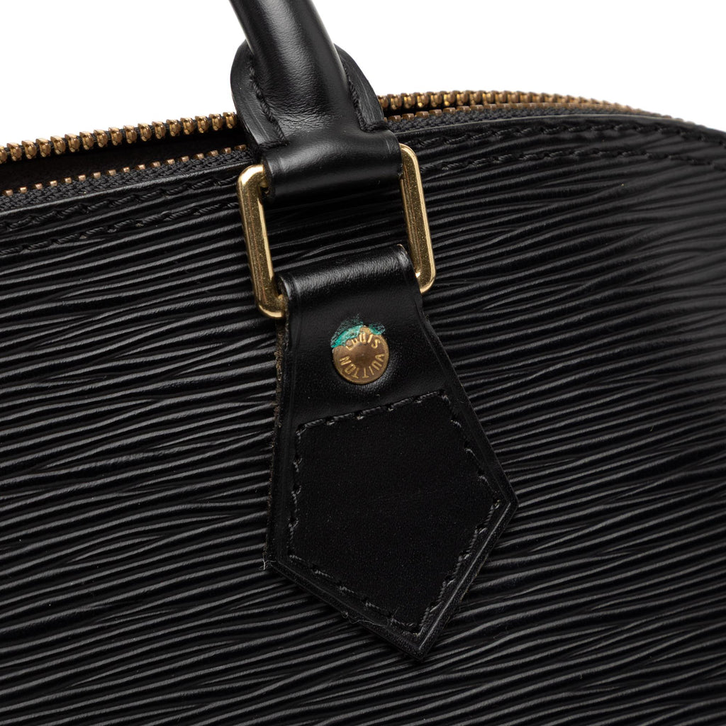 Louis Vuitton Epi Alma PM Satchel - Black