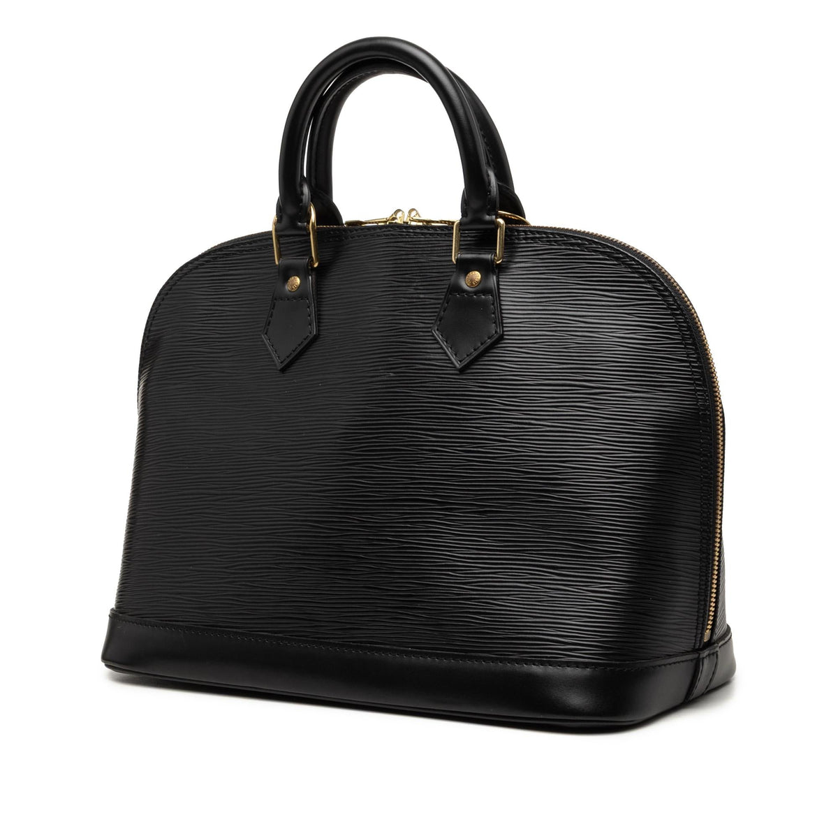 Louis Vuitton Epi Alma PM Satchel - Black